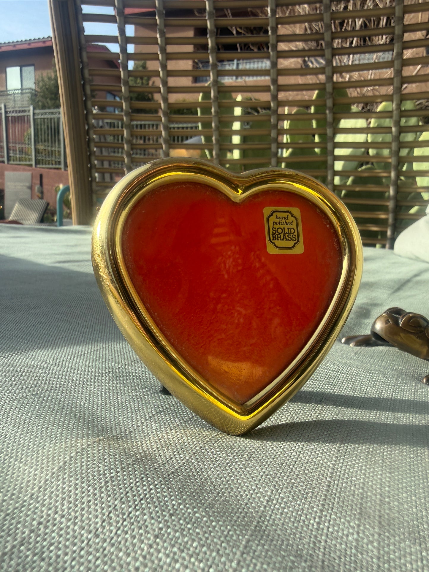 Heart Shaped Brass Frame