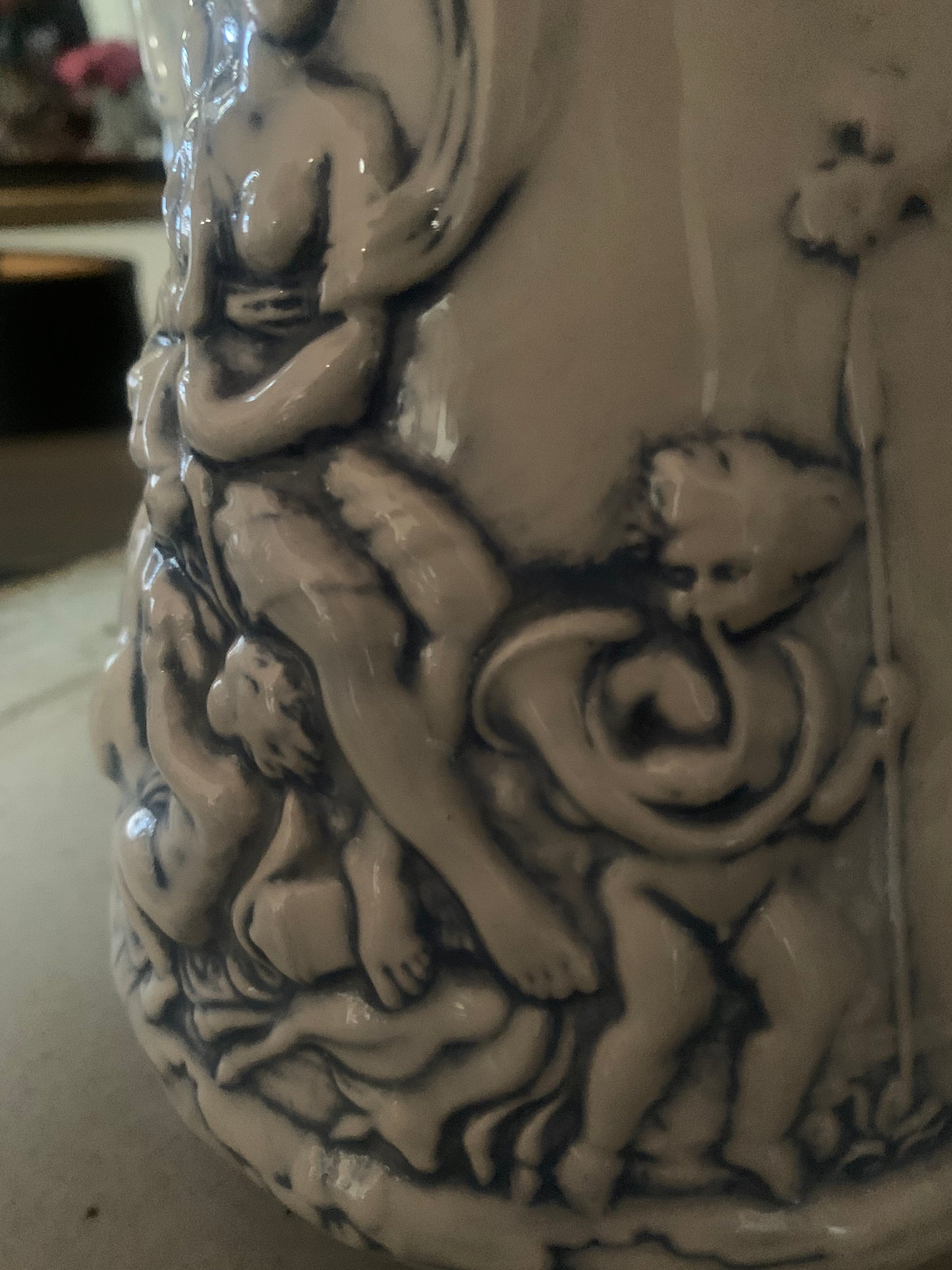 Goddess with Cherubs Water Pitcher