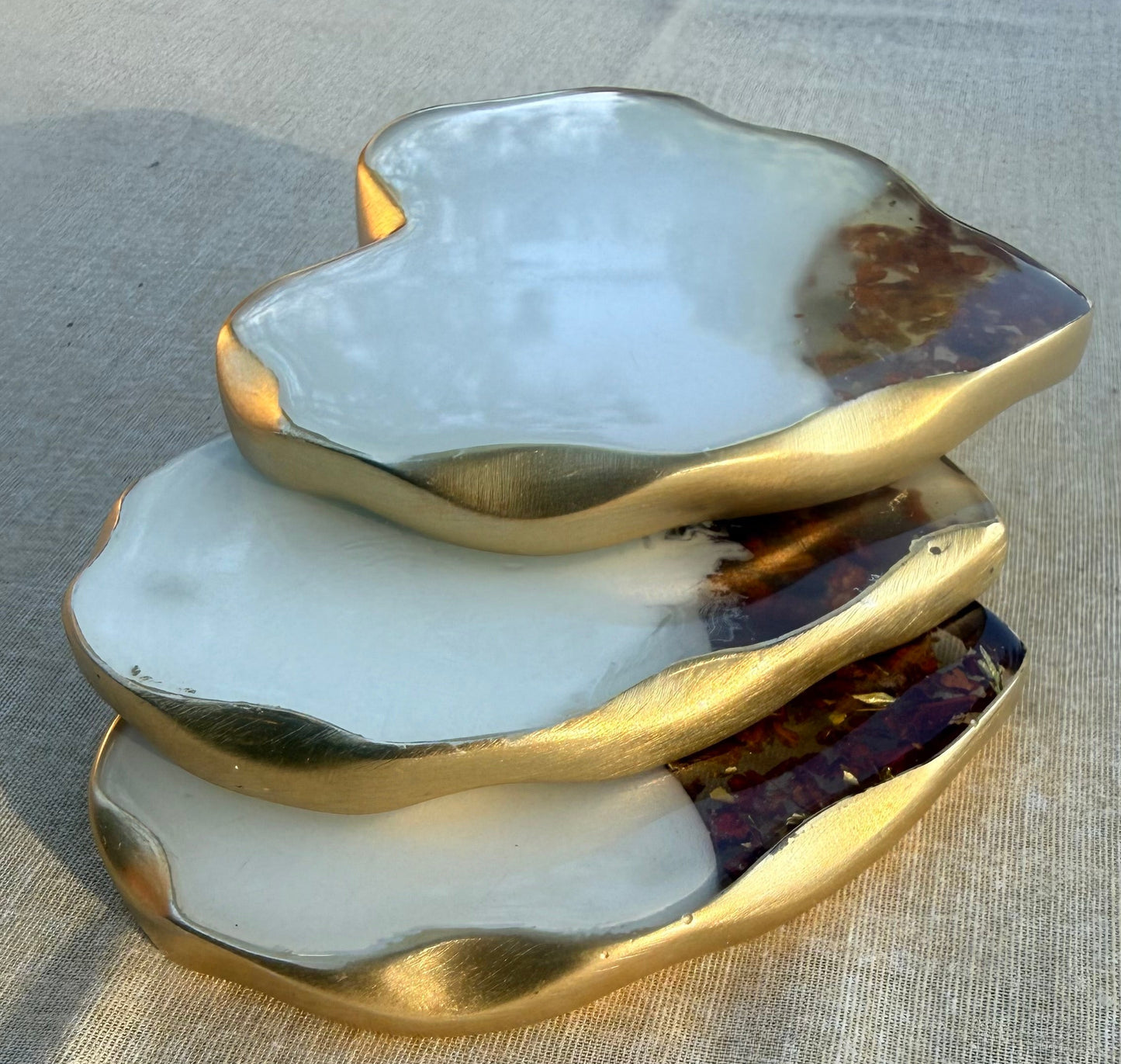 Heart Shape Resin Coasters