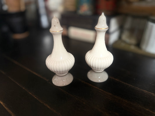 Lenox Ivory Salt and Pepper Shakers