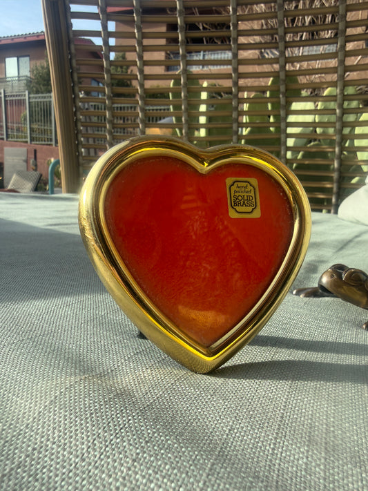 Heart Shaped Brass Frame