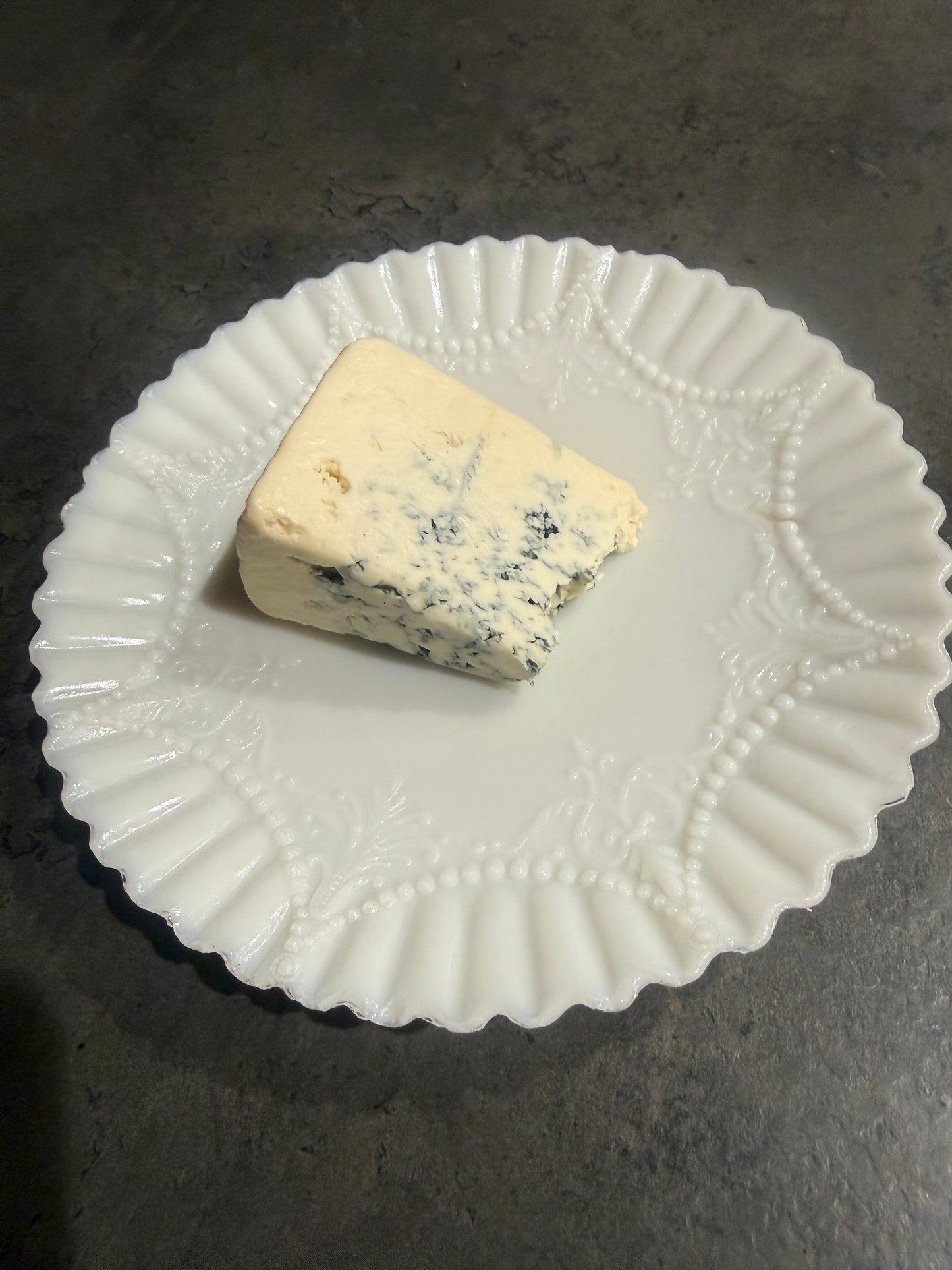 Vintage Fenton Milk Glass Plate