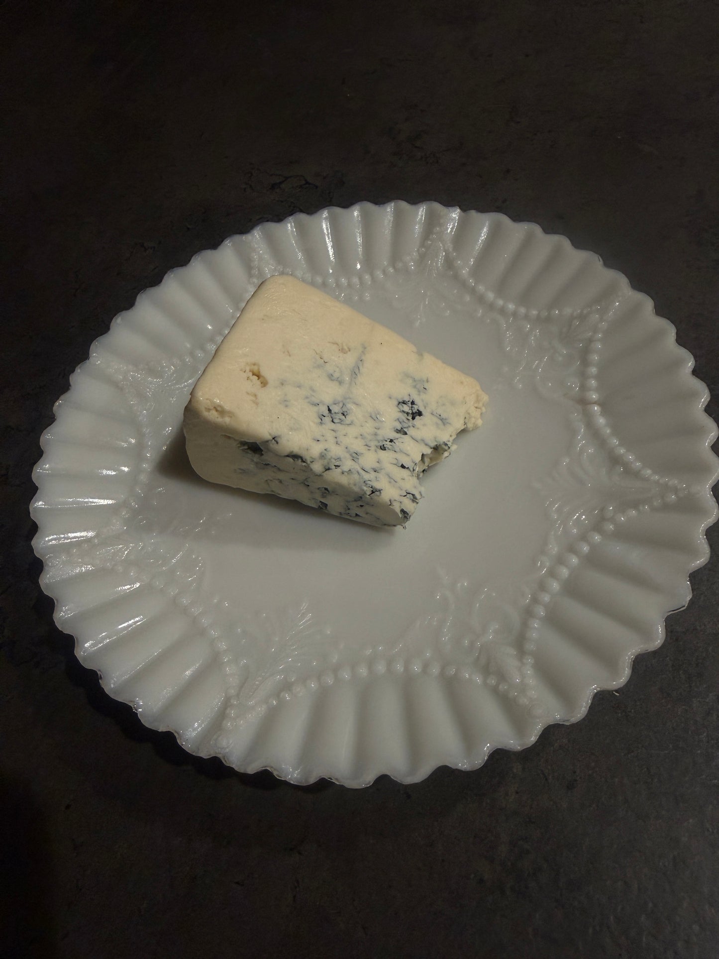 Vintage Fenton Milk Glass Plate