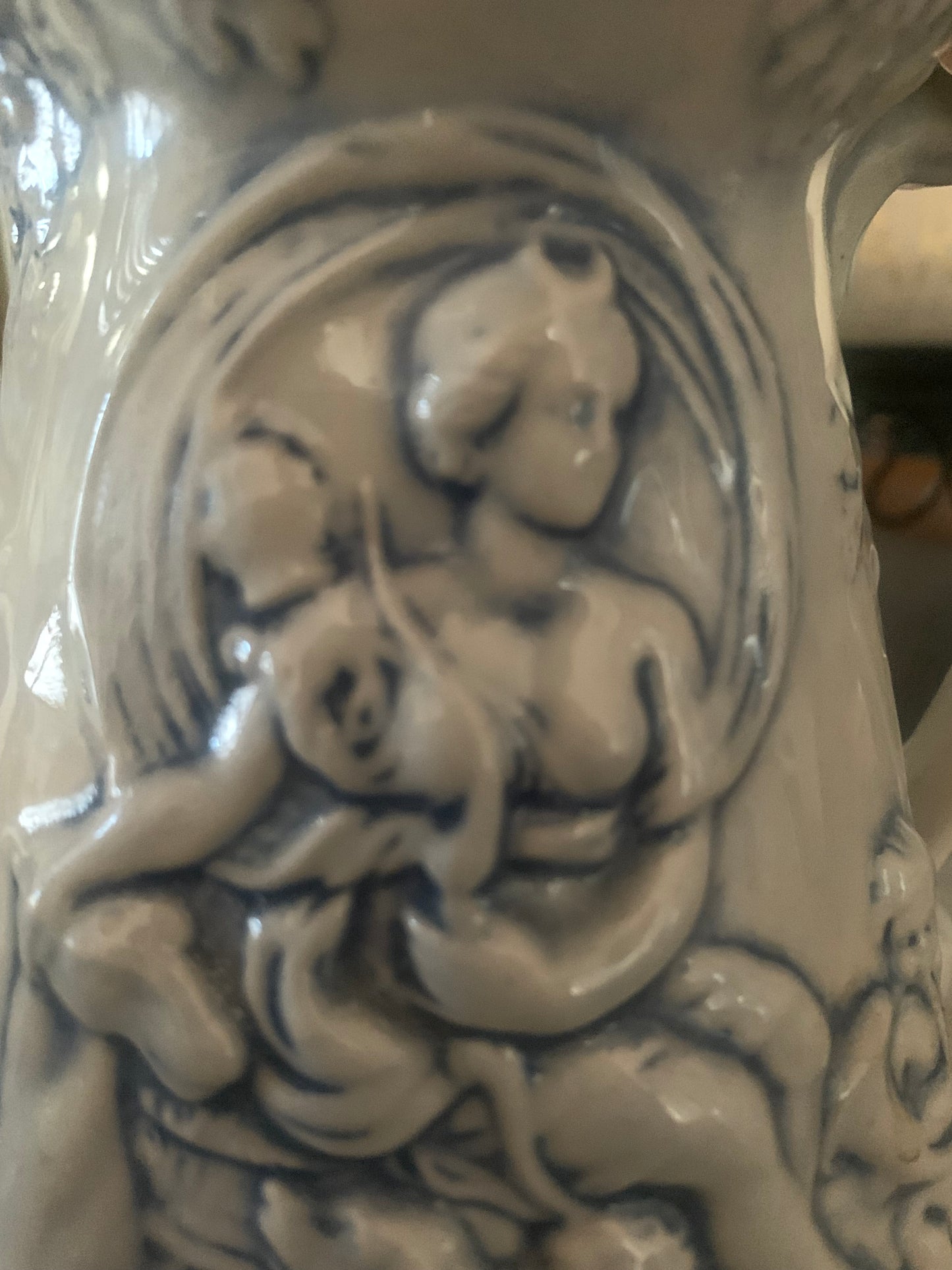 Goddess with Cherubs Water Pitcher