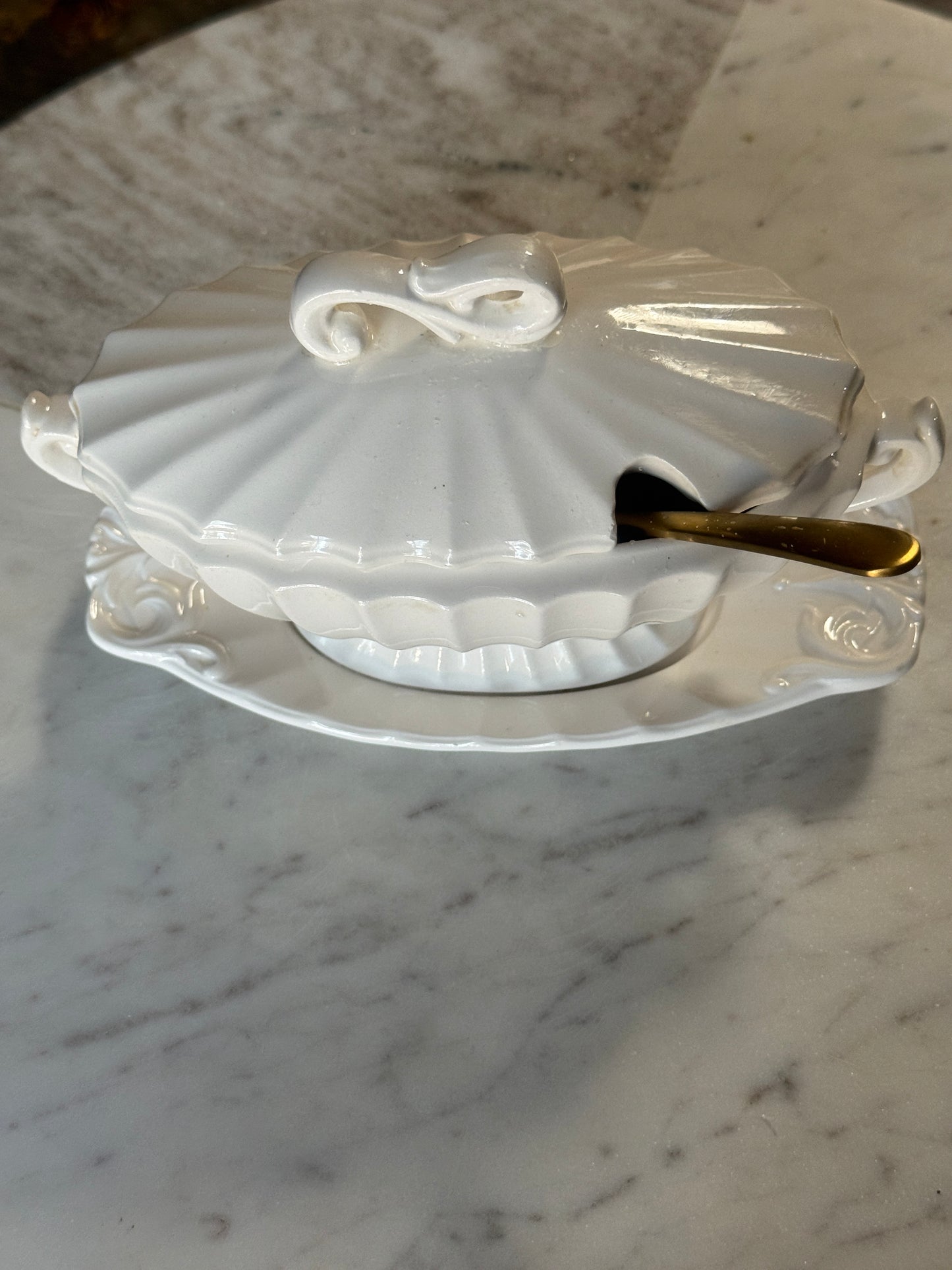 Ironstone Gravy Tureen