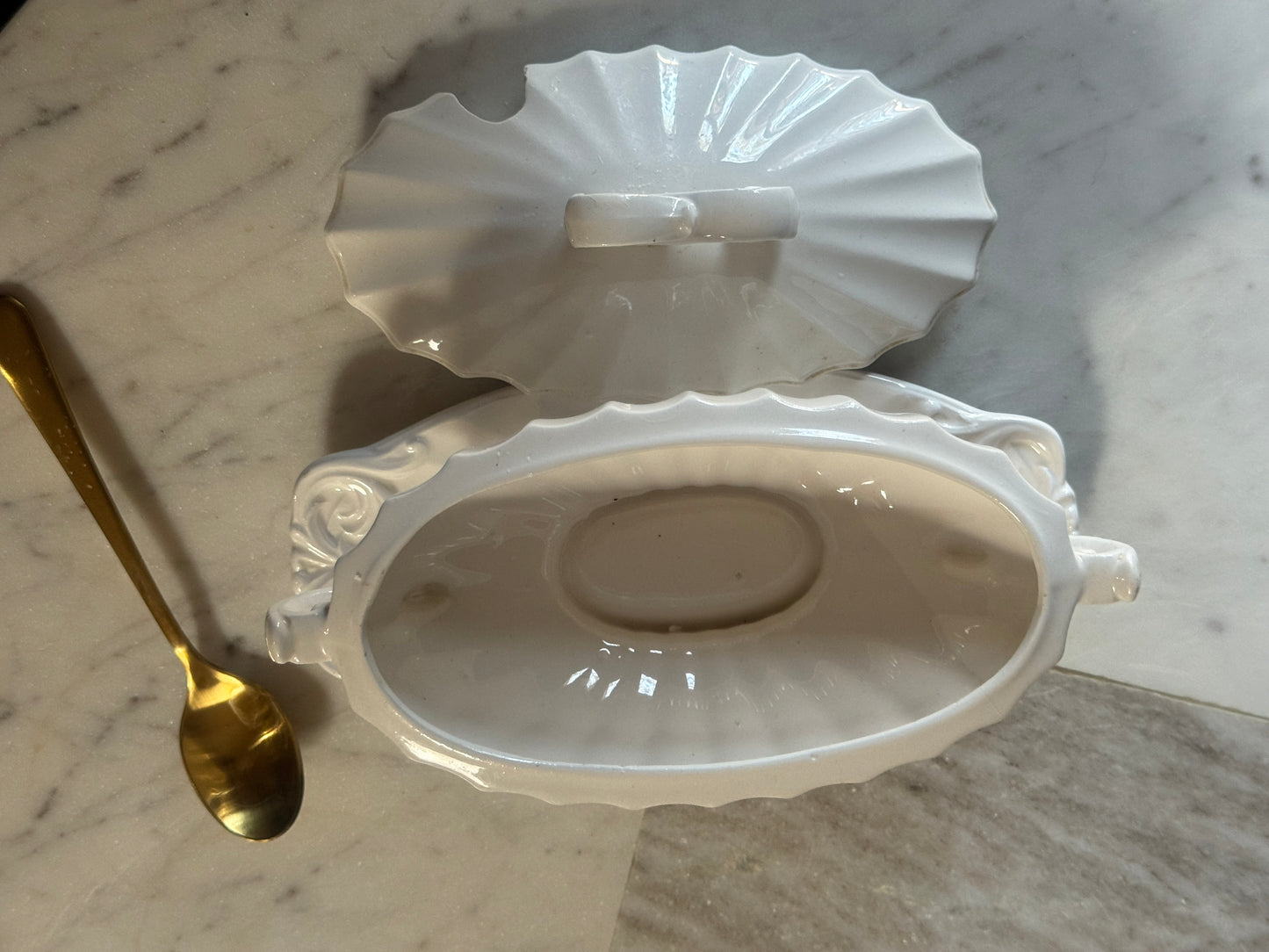 Ironstone Gravy Tureen