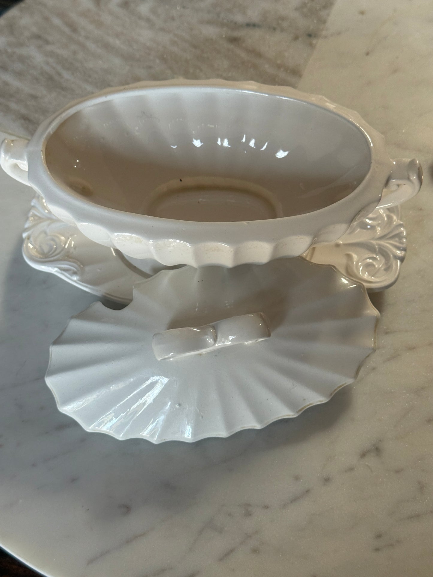 Ironstone Gravy Tureen