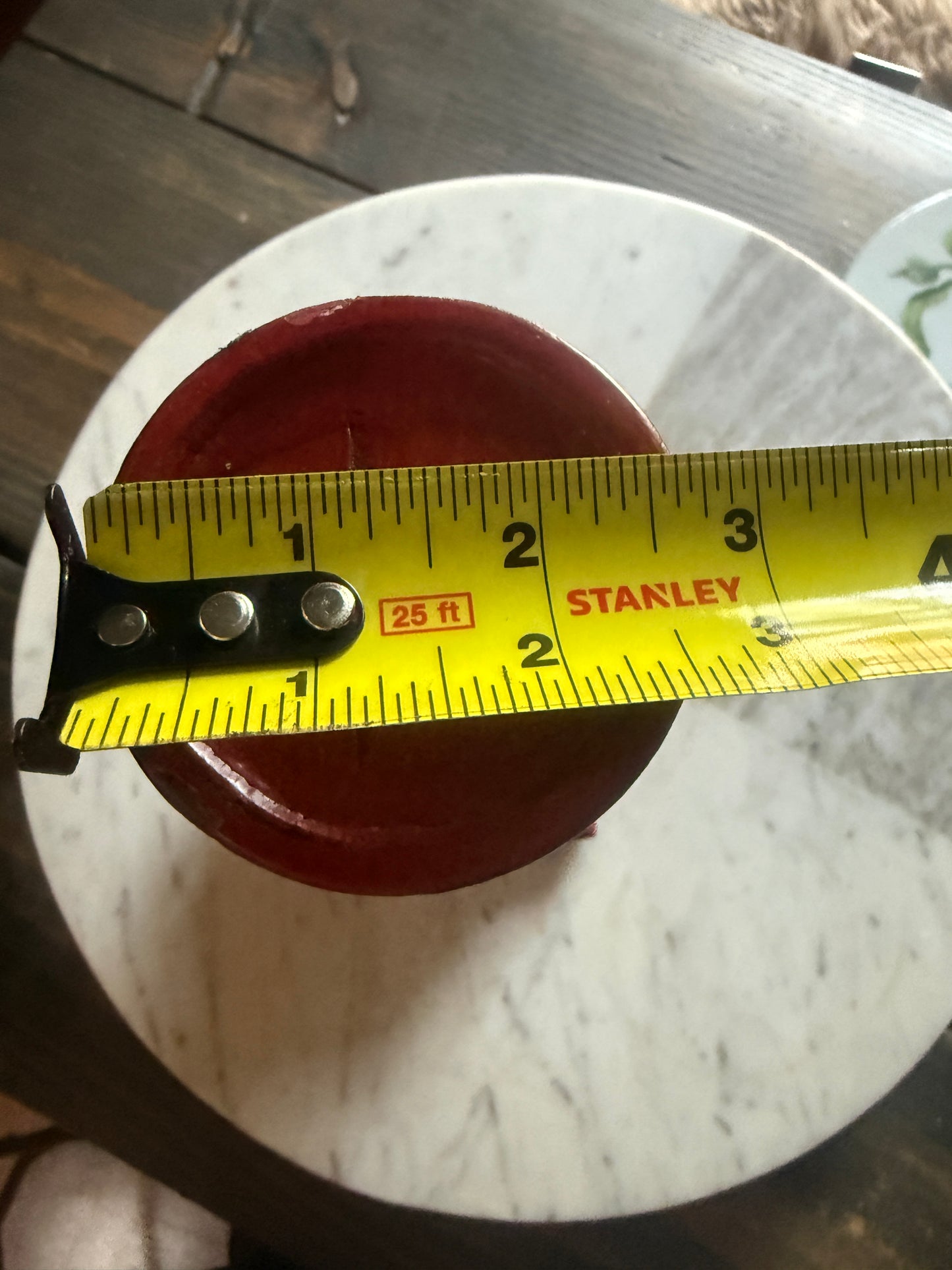 Red Wooden Candle Stick