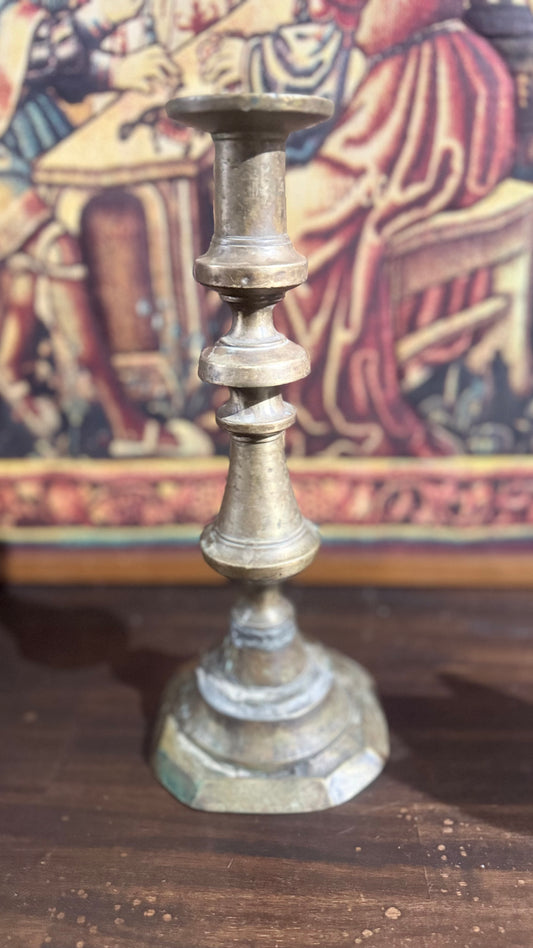 English Brass Candlestick