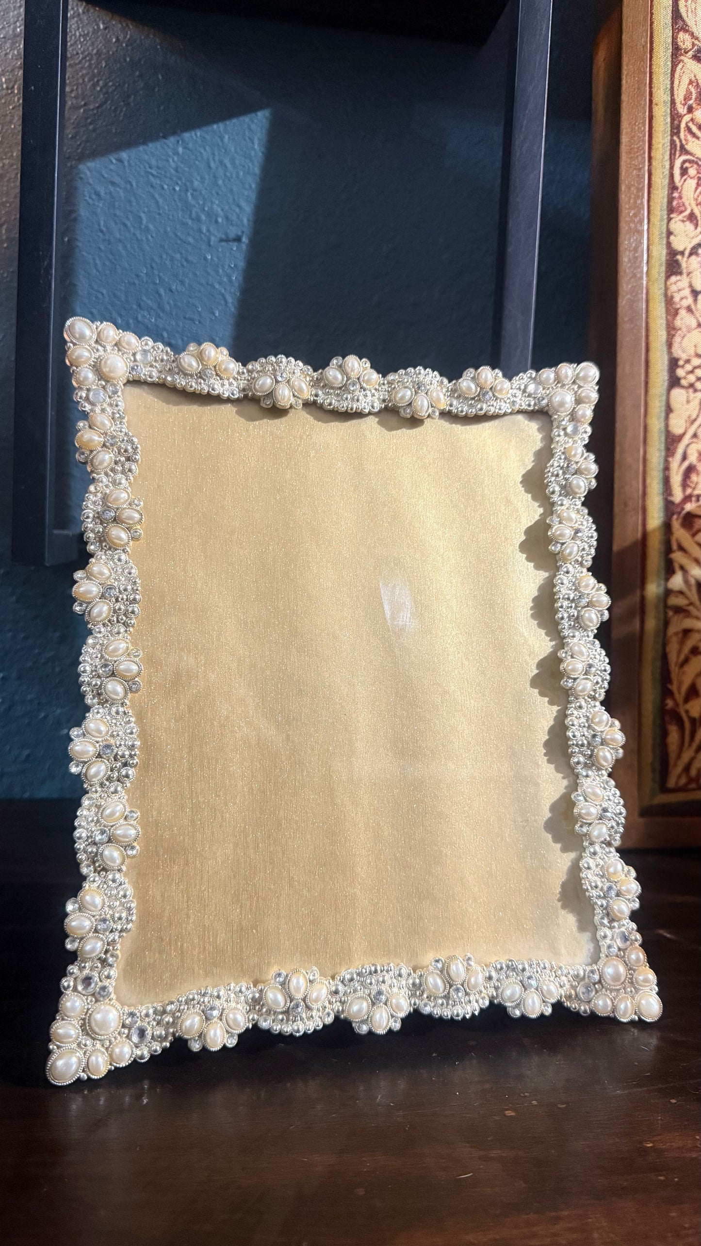 Pearl and Diamond Embellished Frame