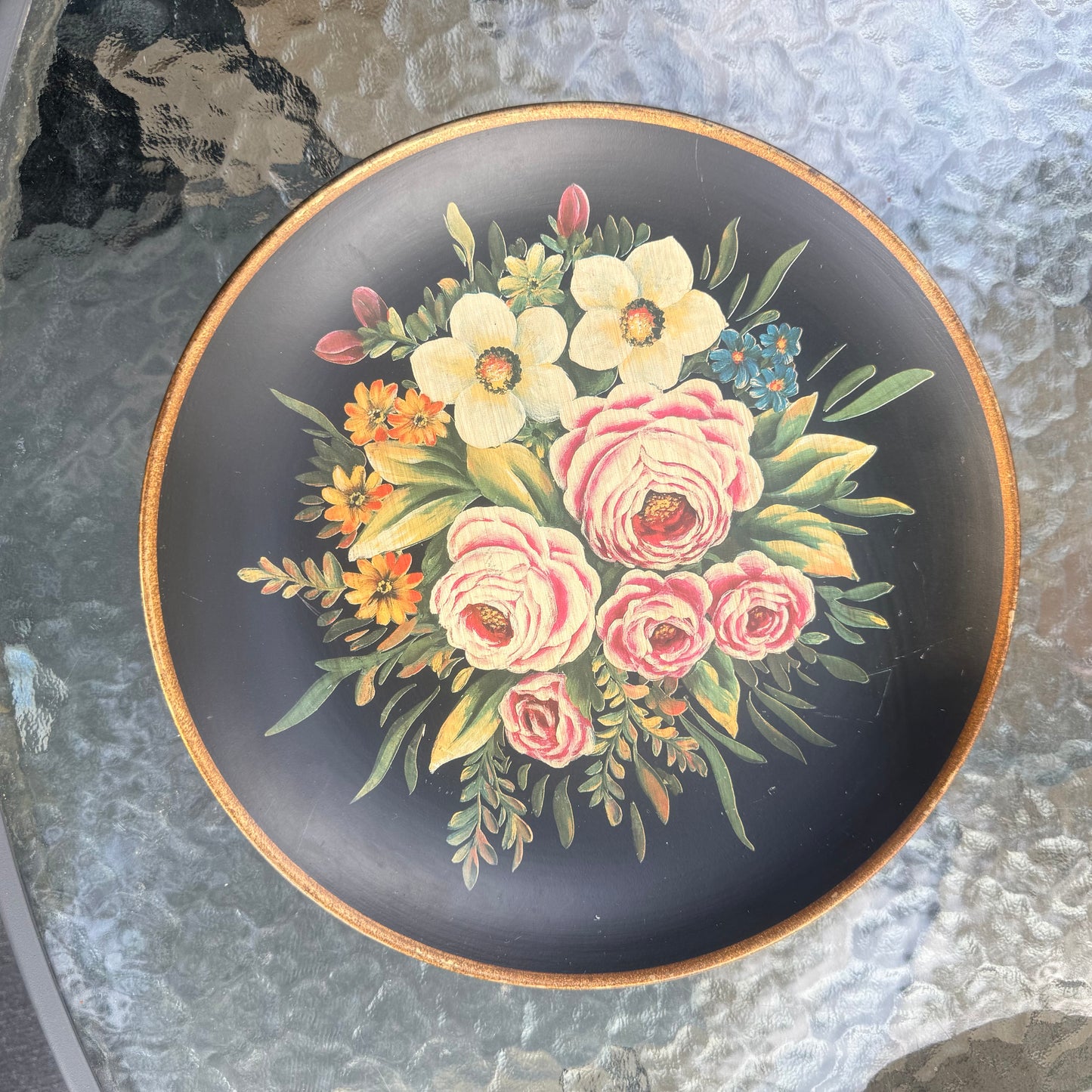 Floral Painted Plate