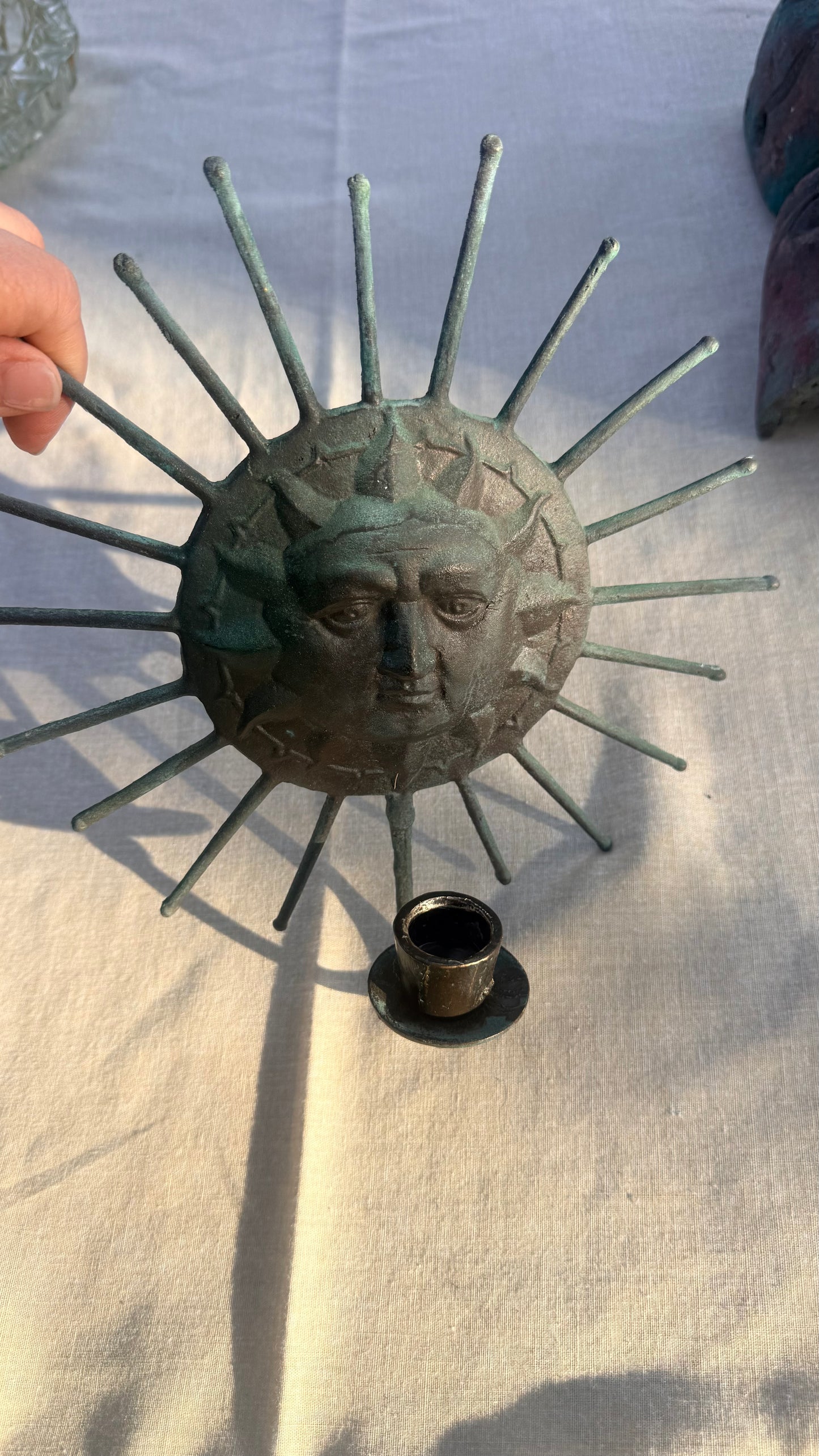 Celestial Sun Taper Candle Holder